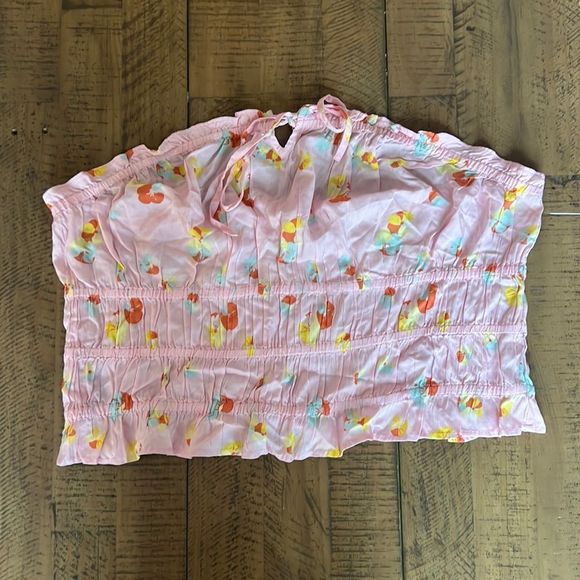 ⭐️3/$30⭐️BP Women BNWOT PINK floral  tube top - Picture 1 of 9